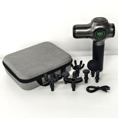 качество  Professional Powerful Massage Gun with 99-Speed and 8 Massage Heads LCD Touch Fascia Gun завод