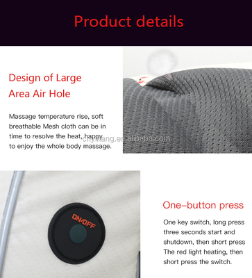 24W Travel Neck Pillow Massager Черная вибрирующая подушка для шеи с теплом